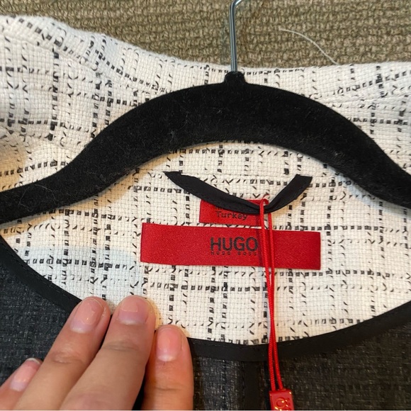 NEW Hugo Boss Tweed White and Black Jacket Size 2 (UK Size 6) - Picture 9 of 14